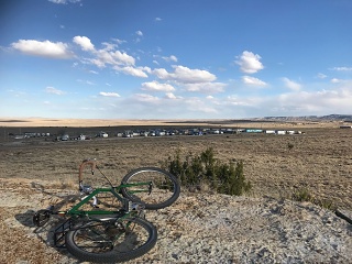 Eastern Navajo Nation, March 2026. Diamond Back Apex circa 1990, modified and powder coated John Deere green. 