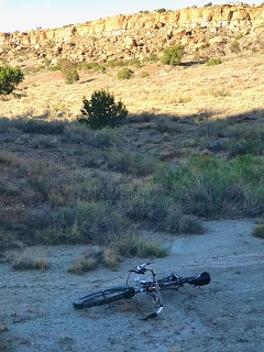 Bicycles are a very small part of reservation life. Late August 2026; eastern Navajo reservation. 