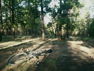 Hilso Trail, McKinley County, New Mexico, close to Fort Wingate in the Cibola National Forest, circa May 2013. DBR Sandvik titanium MTB; owned from 2012 to the present. 