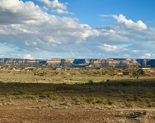 Bicycles are a very small part of reservation life. Early September 2026; eastern Navajo reservation. 